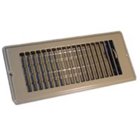 Us Hardware United States Hardware V-057IB 4 x 10 Deluxe Floor Register Moblhme 6973176